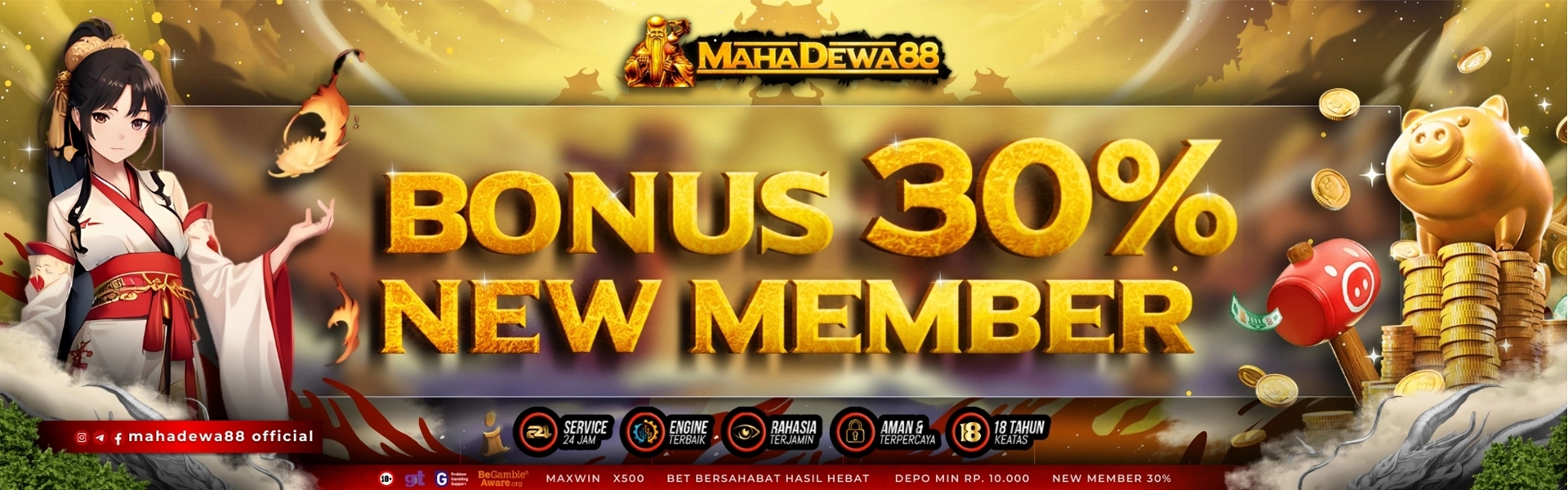 bonus new member 30%